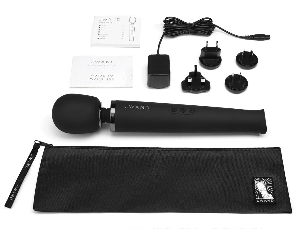 Le Wand Black - Masajeador Vibrador Recargable de Lujo