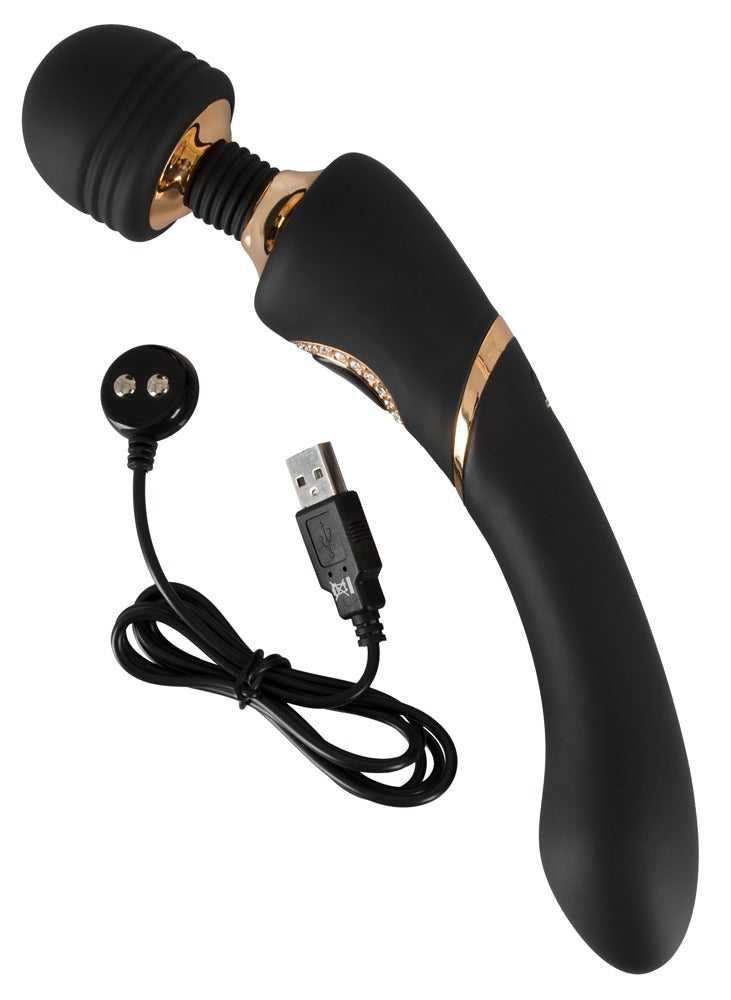 Cleopatra Wand Massager - Varita de Masaje Elegante con 10 Modos de Vibración
