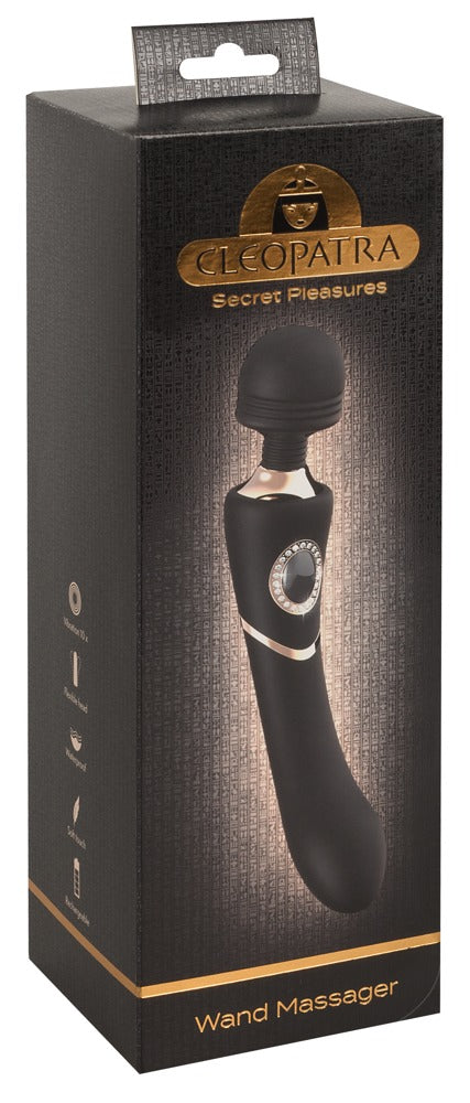 Cleopatra Wand Massager - Varita de Masaje Elegante con 10 Modos de Vibración