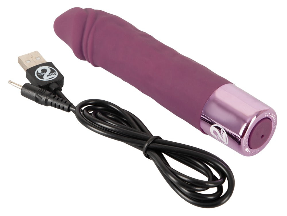 Elegant Series Realistic Vibe - Minivirador Recargable Resistente al Agua