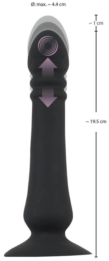 Black Velvets Anal Thruster - Vibrador Anal con Función de Empuje