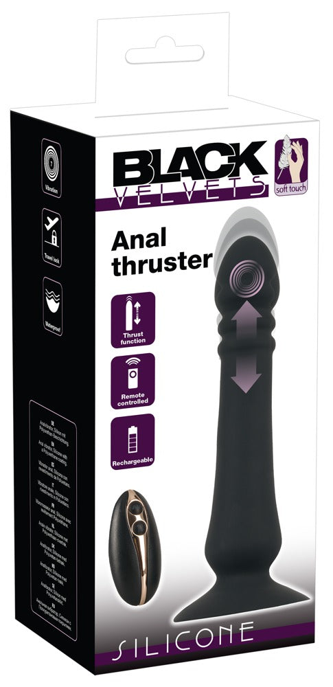Black Velvets Anal Thruster - Vibrador Anal con Función de Empuje