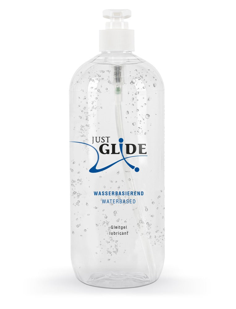 Just Glide Water-based 1L - Lubricante Íntimo Base Agua Vegano