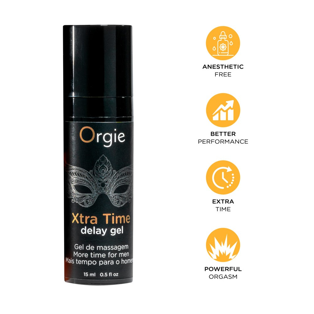 Xtra Time Delay Gel 15 ml - Gel Retardante para Hombre | Orgie