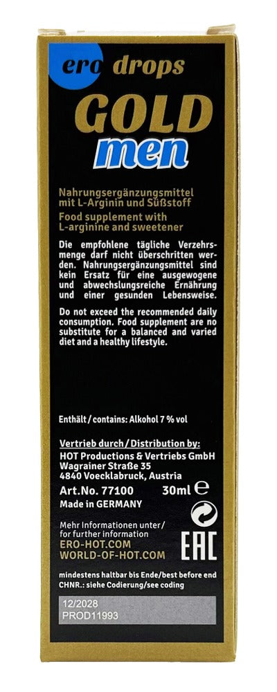Spain Fly Men GOLD Strong 30ml - Suplemento Afrodisiaco Potenciado