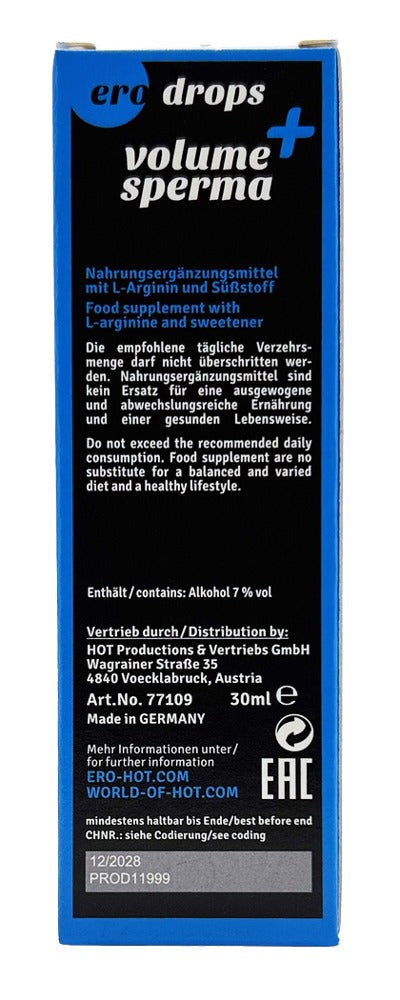 Volume Sperma + Men 30 ml - Suplemento Natural para Hombres