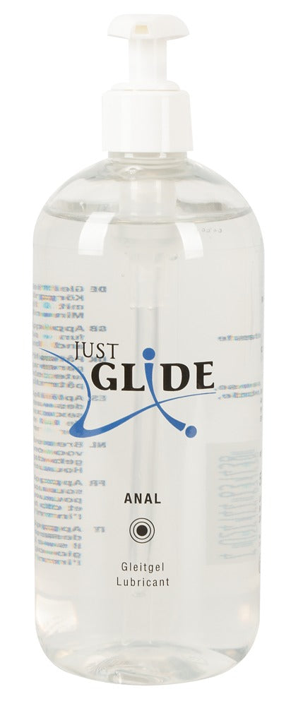 Just Glide Anal Lubricante 500 ml Base Acuosa