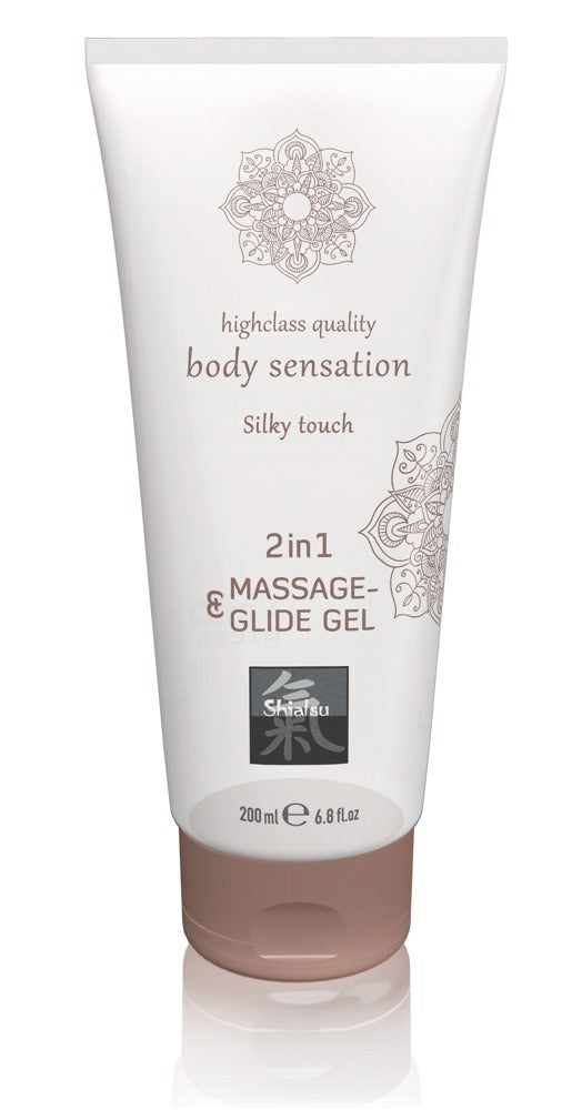 Gel 2in1 Silky Touch 200 ml - Masaje y Lubricante Hot Shiatsu