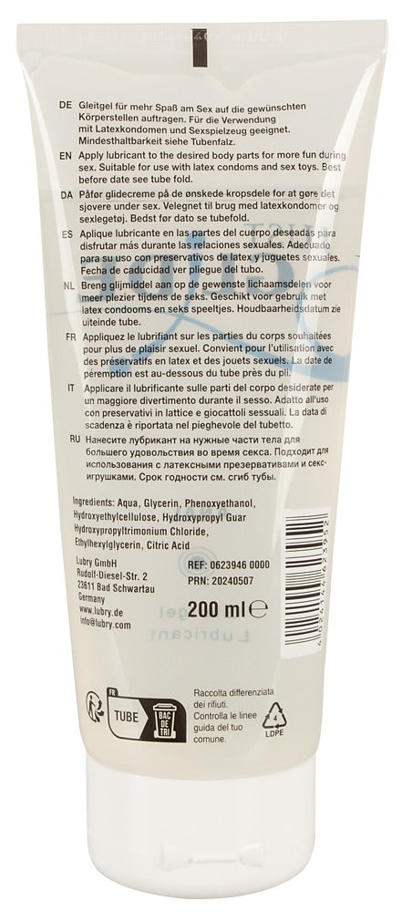 Just Glide Anal Lubricante 200 ml - Base Acuosa pH Optimizado