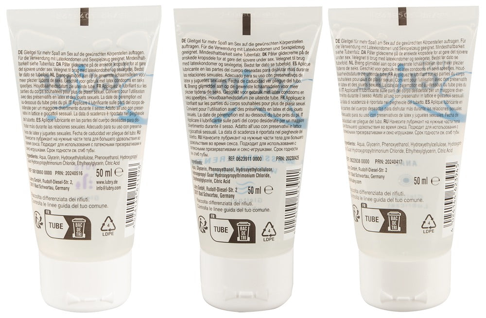 Just Glide Pack 3x50ml - Lubricante Base Agua Vegano