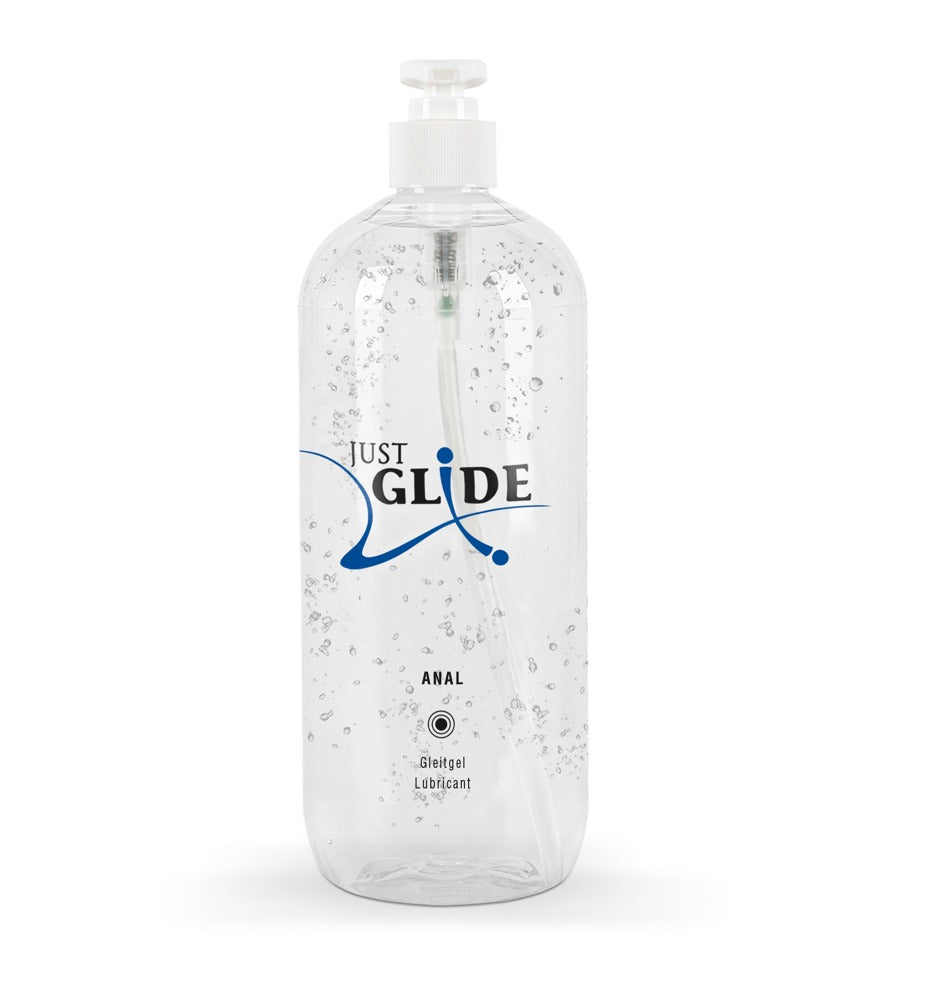 Just Glide Anal Lubricante Base Acuosa 1L - Fórmula Vegana