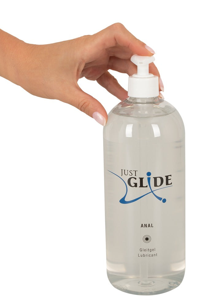 Just Glide Anal Lubricante Base Acuosa 1L - Fórmula Vegana