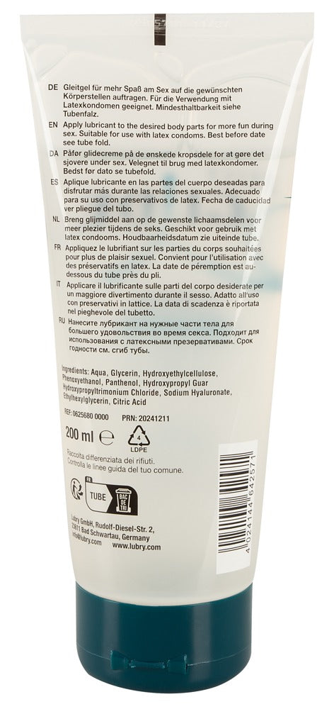 Just Glide Premium Lubricante Base Agua 200 ml