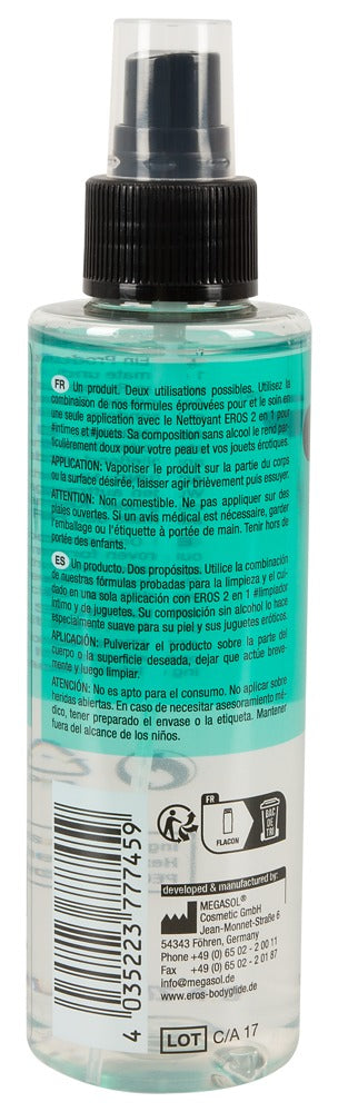 EROS 2in1 Limpiador Íntimo y de Juguetes 150ml - Spray sin Perfume