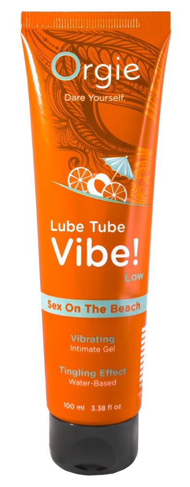 Lube Tube Vibe! Sex Beach 100 - Gel Lubricante Íntimo Comestible Orgie