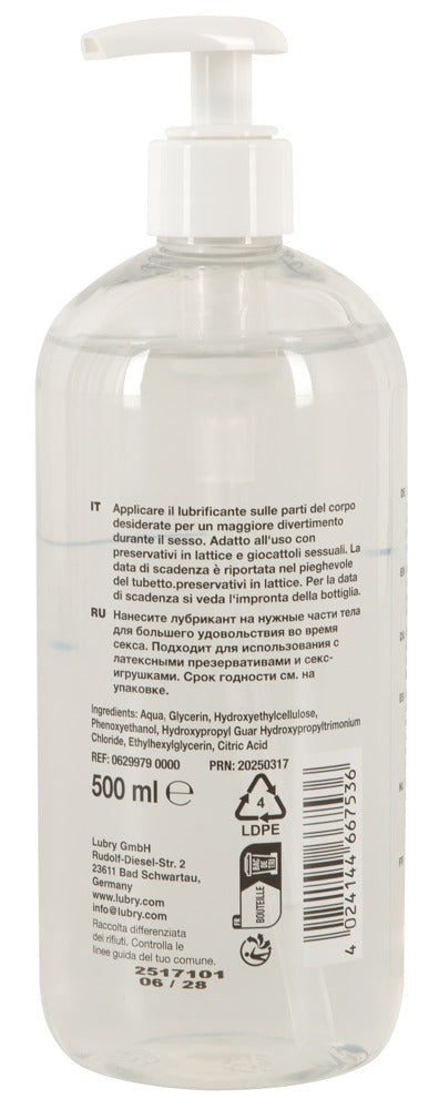 Just Glide Toylube 500 ml - Lubricante Base Agua Extra Espeso