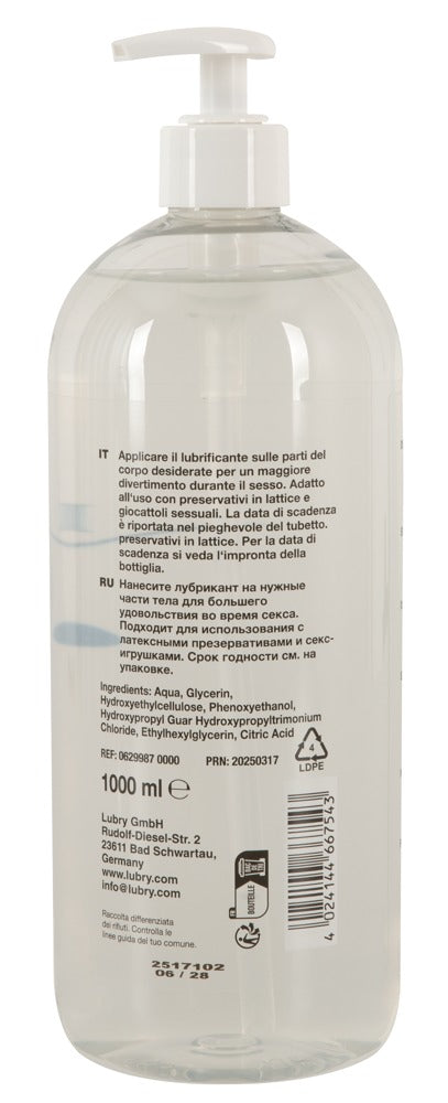 Just Glide Toylube 1000 ml - Lubricante Base Agua Extra Espeso