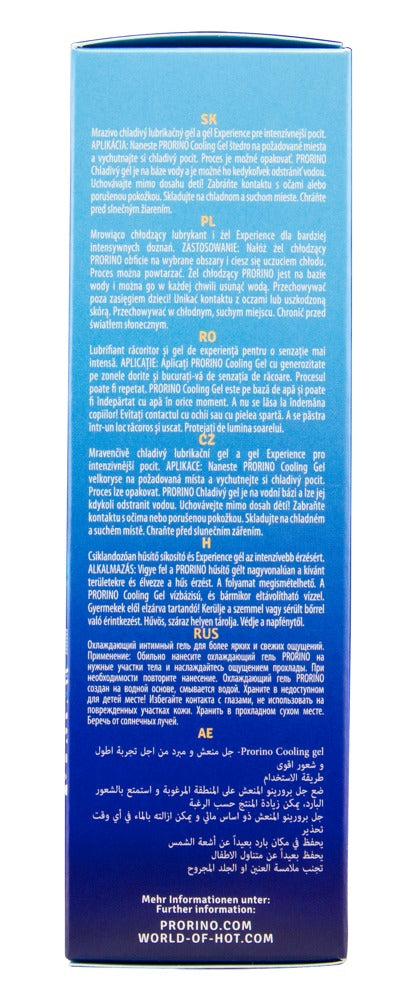 PRORINO Cooling Gel Soft 100ml - Gel Lubricante Refrescante