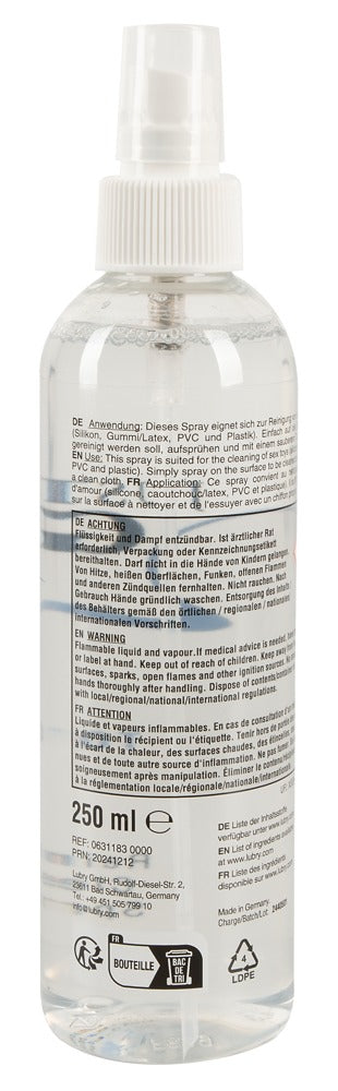 Just Glide Cleaner 250 ml - Limpiador Suave para Juguetes