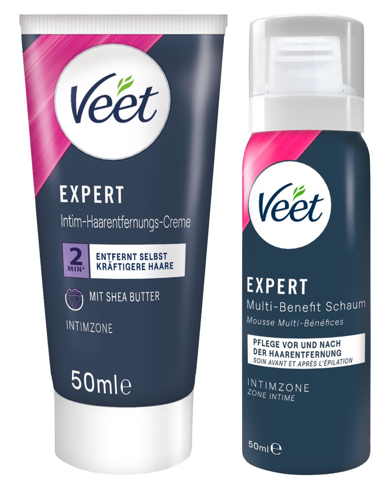 Veet EXPERT Set - Depilación Íntima Rápida y Eficaz
