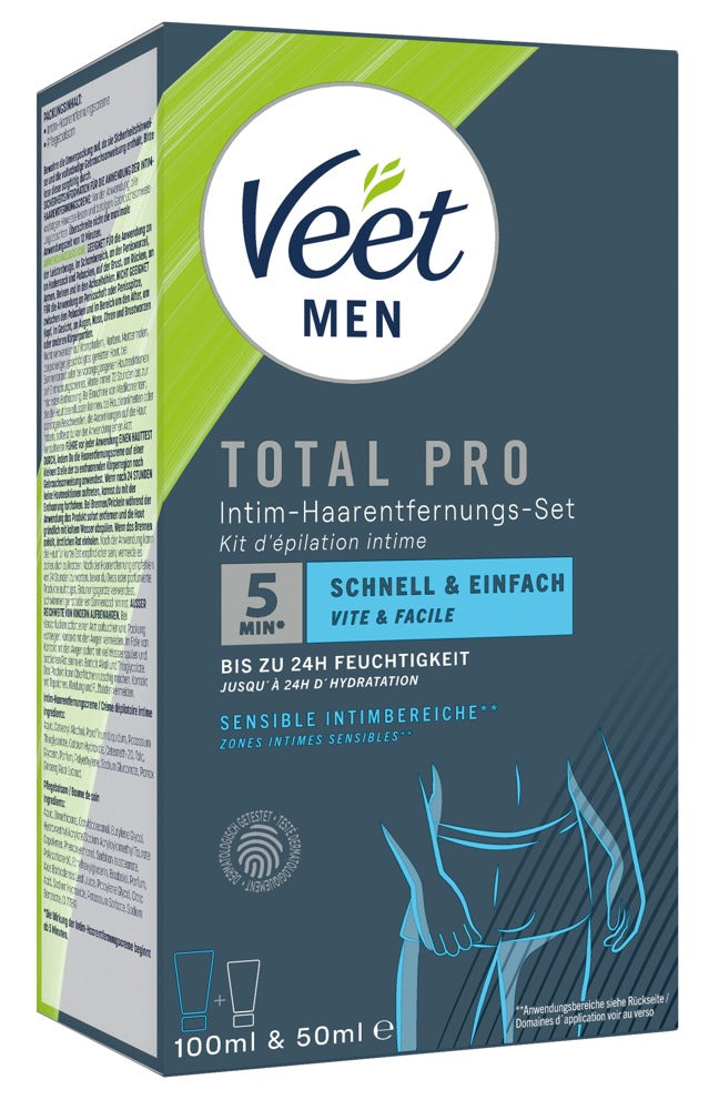 Veet Men Hair Removal Set - Depilación Íntima TOTAL PRO