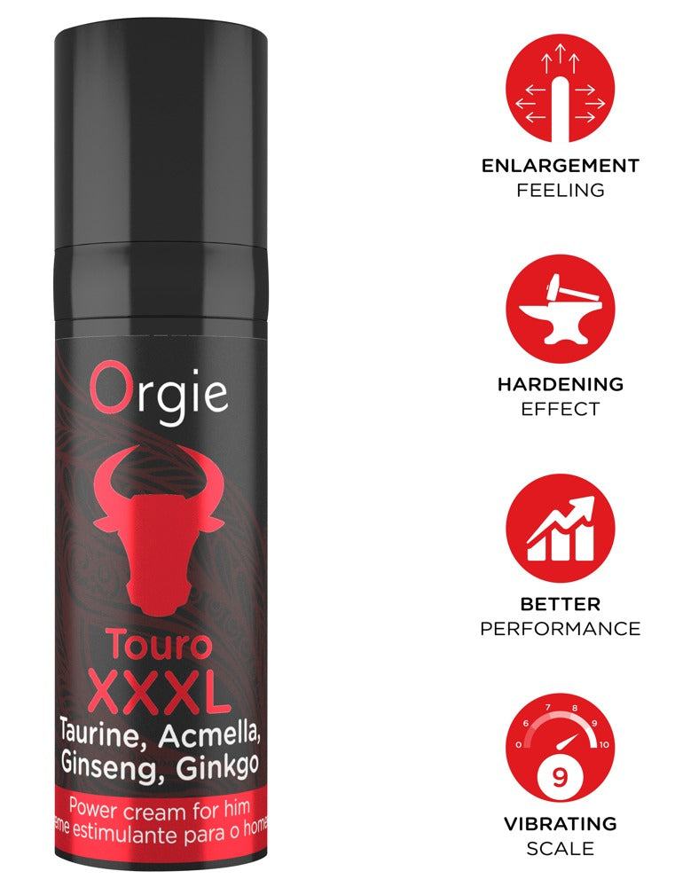 Touro XXXL 15 ml - Crema de Masaje Revitalizante Orgie