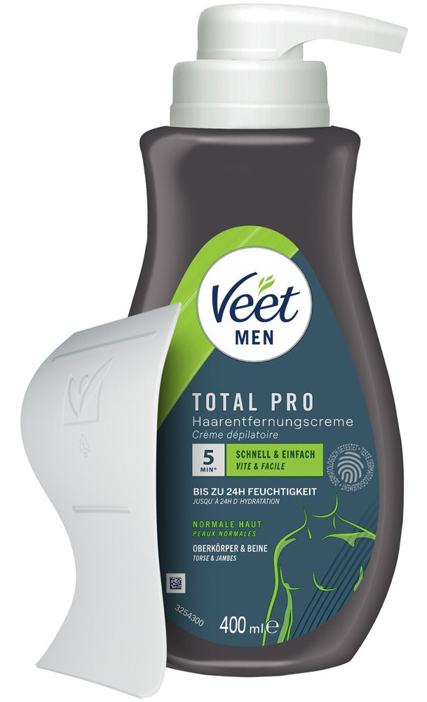 Veet Man Total Pro Crema Depilatoria 400 ml