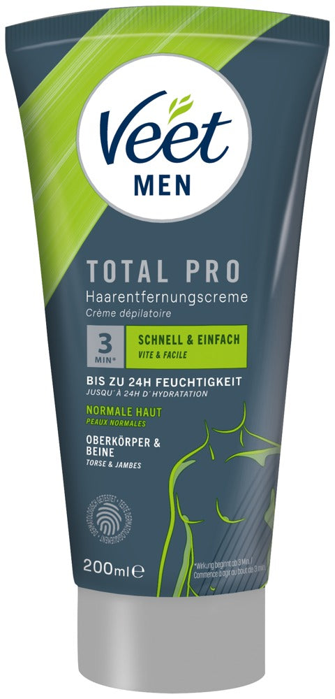 Veet Men Total Pro Crema Depilatoria 200 ml