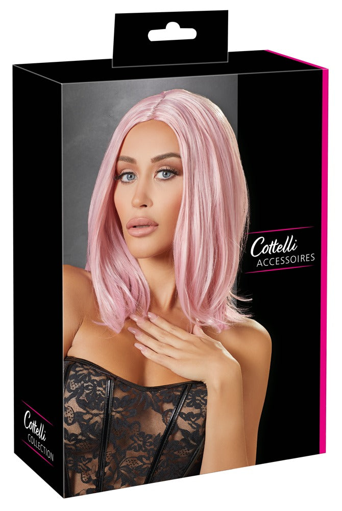Peluca Bob Rosa Cottelli Accessoires - Pelo Sintético Ajustable