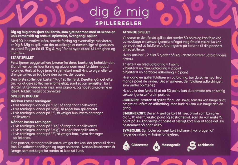 Dig & Mig Juego de Parejas - Versión Danesa