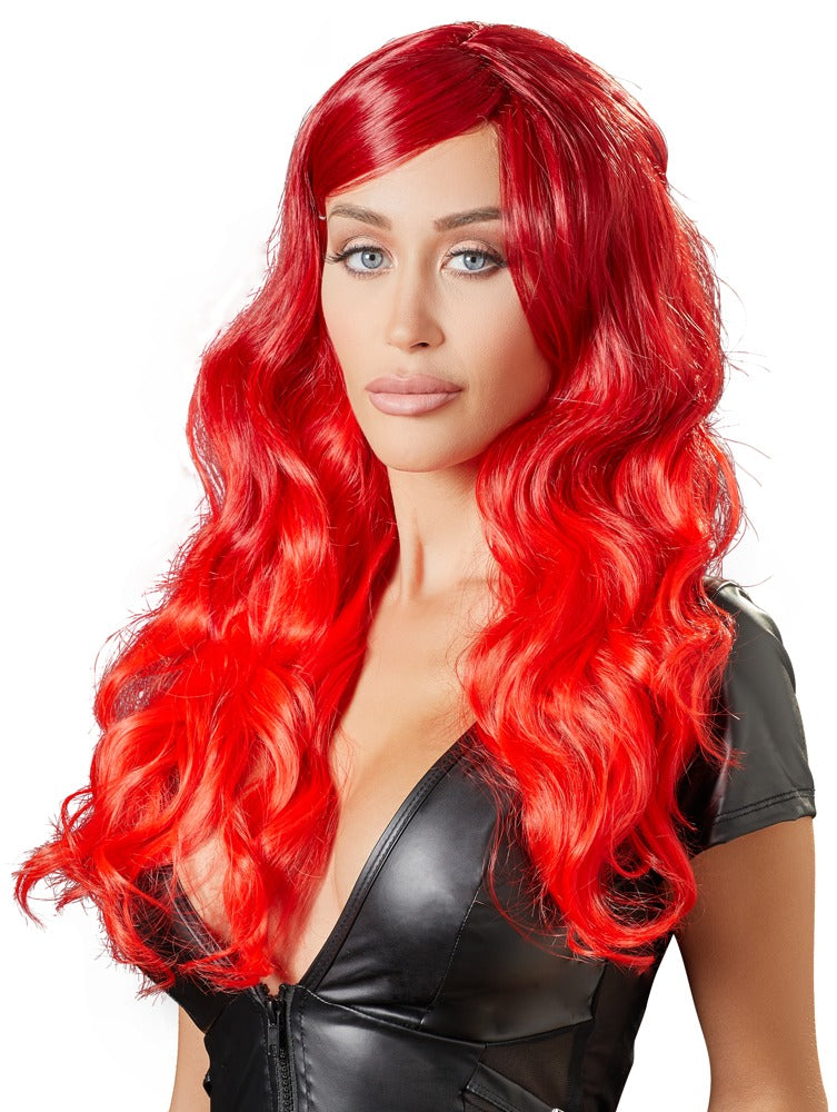 Peluca Roja Ondulada Larga Cottelli Accessoires