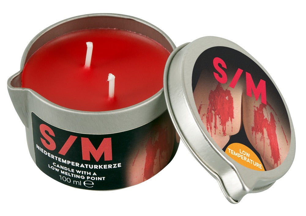 Vela S/M Candlesoft 100ml - Cera Roja para Juegos BDSM