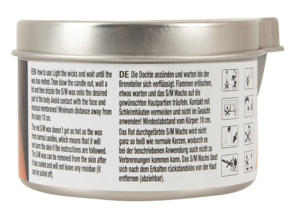 Vela S/M Candlesoft 100ml - Cera Roja para Juegos BDSM