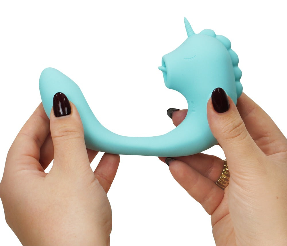Unihorn C-Horse Ocean Peak - Vibrador Doble de Silicona Flexible