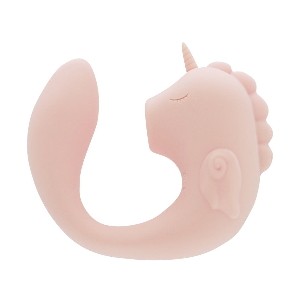 Unihorn C-Horse Coral Throb - Vibrador Doble de Silicona Flexible