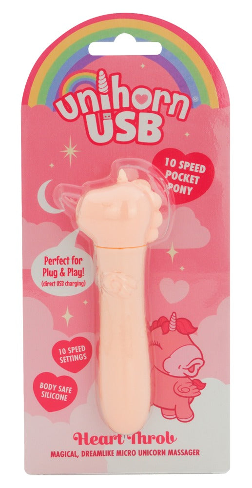 UNIHORN USB Heart Throb - Mini Vibrador Recargable