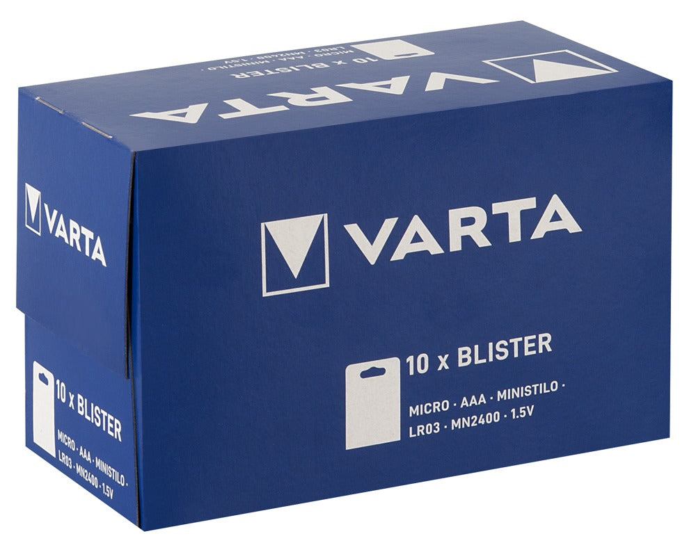 Pilas Varta AAA 10x4 - Pack 40 Unidades