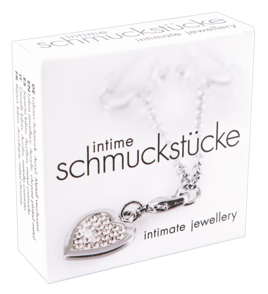 Collar Íntimo Heart-shaped Chain - Joyería Sensual de Plata