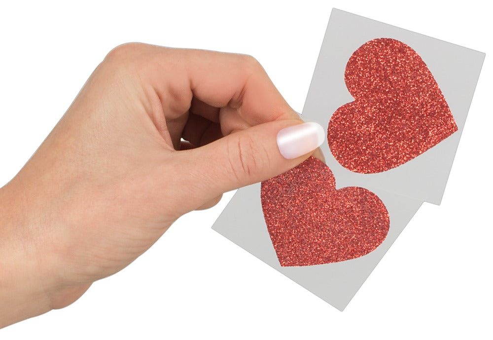 Pezoneras Adhesivas Corazón Rojo Cottelli Accessoires