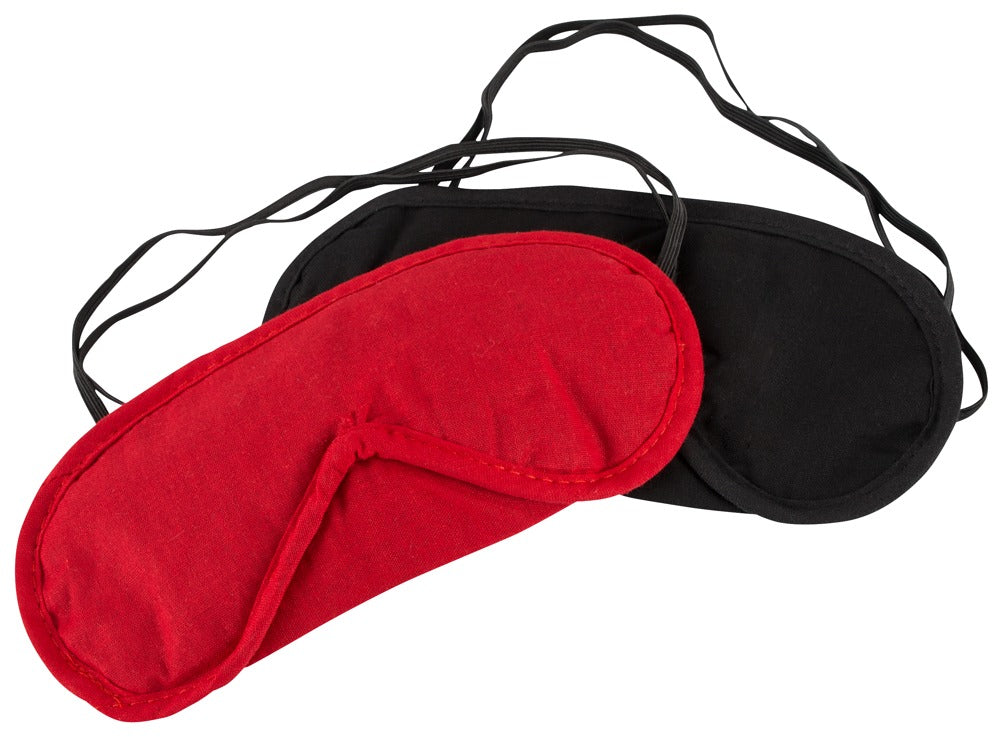 Pack Antifaces Cottelli Accessoires Rojo y Negro - Set de 2