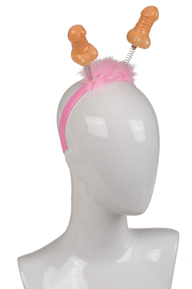 Diadema Penis Headband Rosa - Complemento Divertido para Fiestas