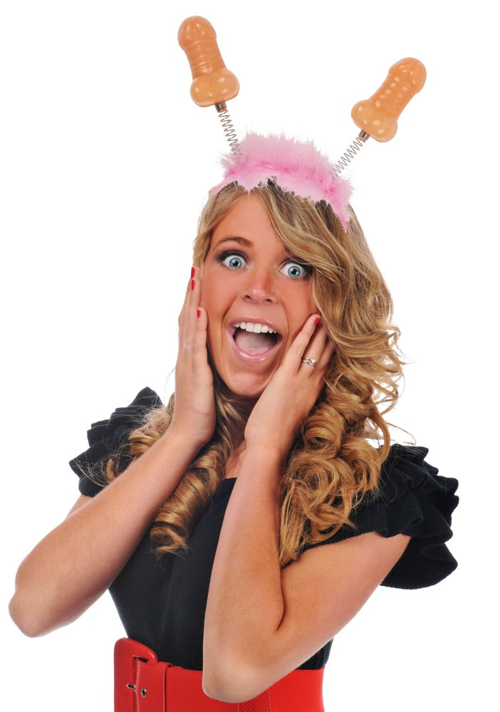 Diadema Penis Headband Rosa - Complemento Divertido para Fiestas