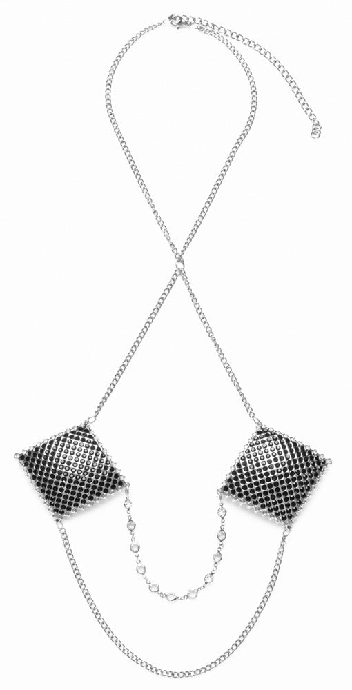 Nipple Jewellery Silver Chain - Adhesivos para Pezones Plateados Cottelli