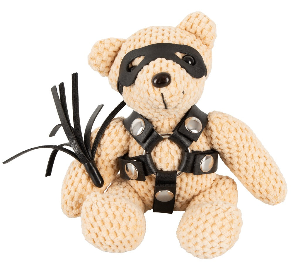 Teddy Flogger Bad Kitty - Peluche SM con Arnés y Látigo