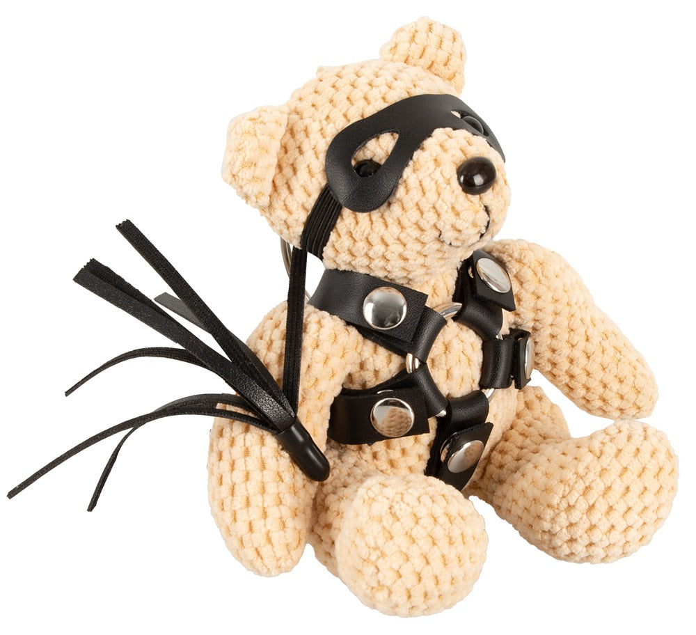 Teddy Flogger Bad Kitty - Peluche SM con Arnés y Látigo