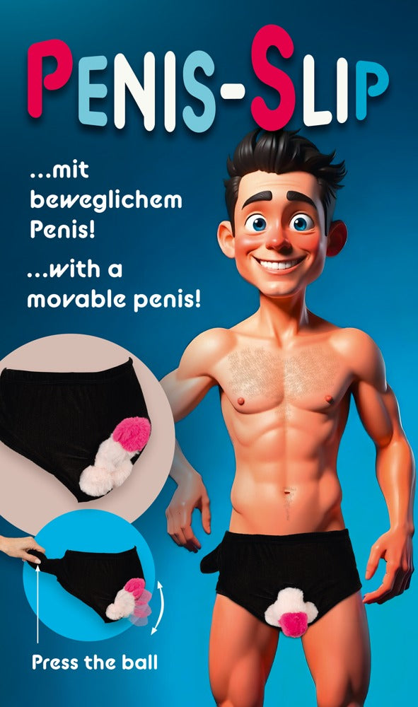 Calzoncillos con Pene Inflable de Felpa - Broma y Fiesta