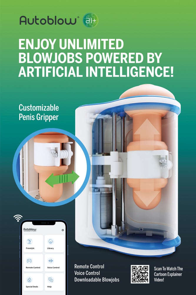 Autoblow AI Ultra Demo Clear - Masturbador Transparente con Tecnología IA