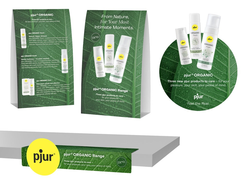 Pjur POS Kit ORGANIC - Material PLV Punto de Venta