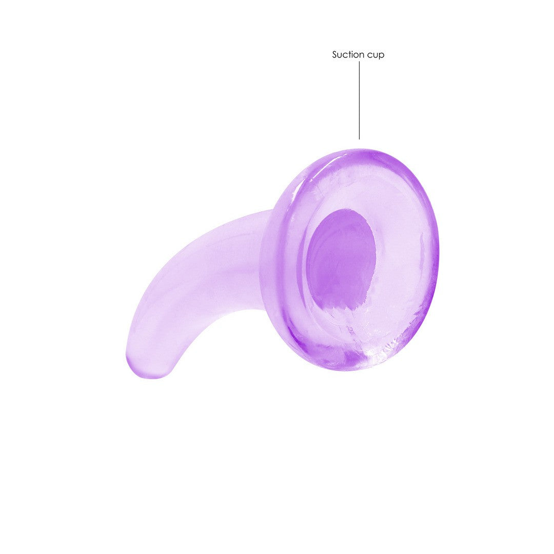 DILDO NON-REALISTIC CRYSTAL CLEAR 5 /11,5 CM MORADO REALROCK