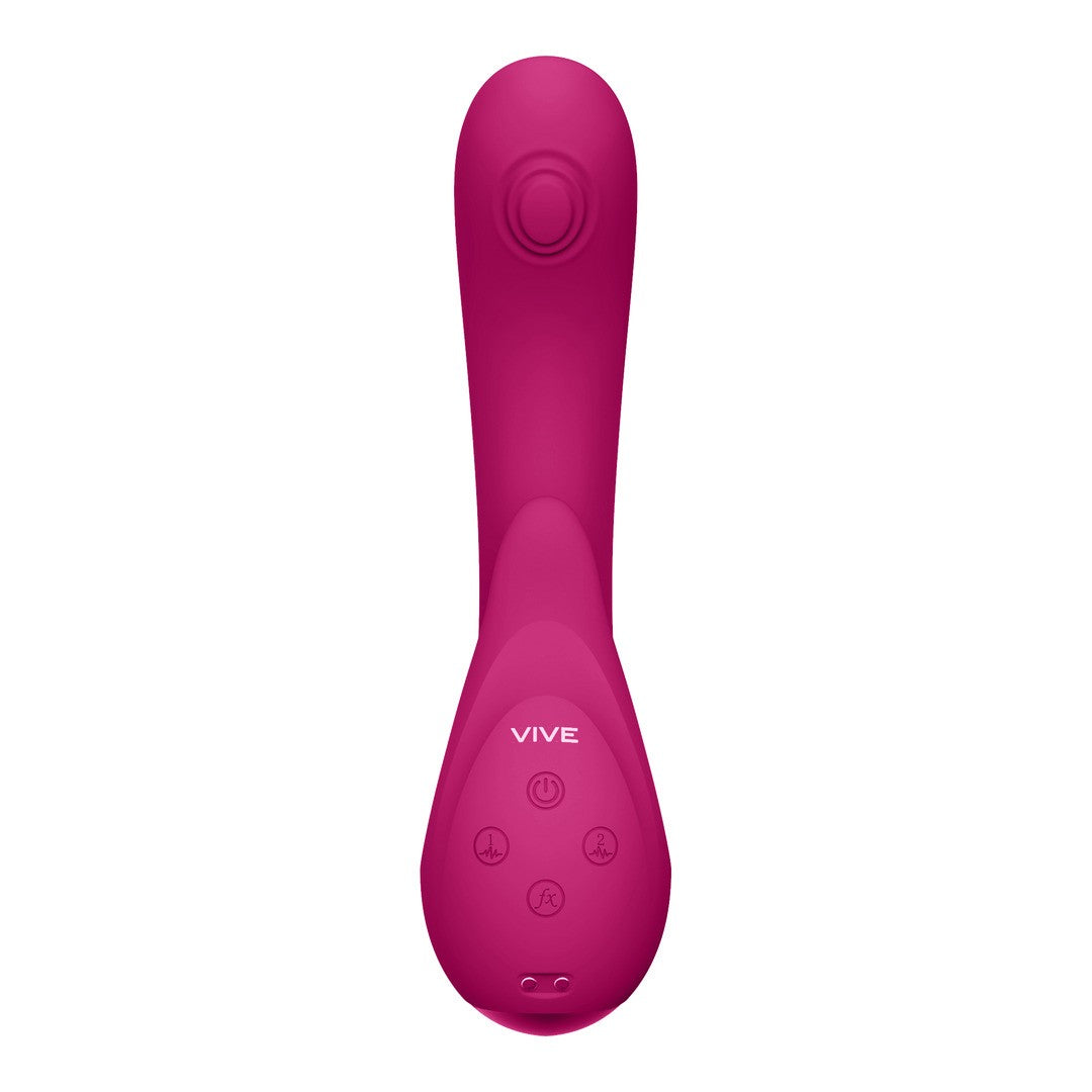 VIBRADOR MIKI PULSE WAVE FLICKERING G-SPOT ROSA VIVE
